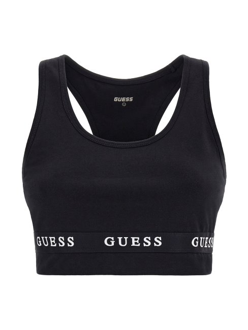Soutien-gorge Actif Avec Logo En Jersey Stretch Guess Noir