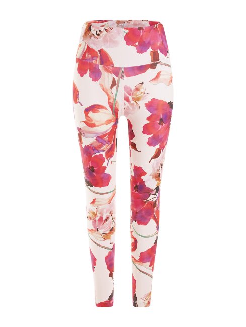 Legging Imprimé Fleuri All Over Guess Rouge Multi