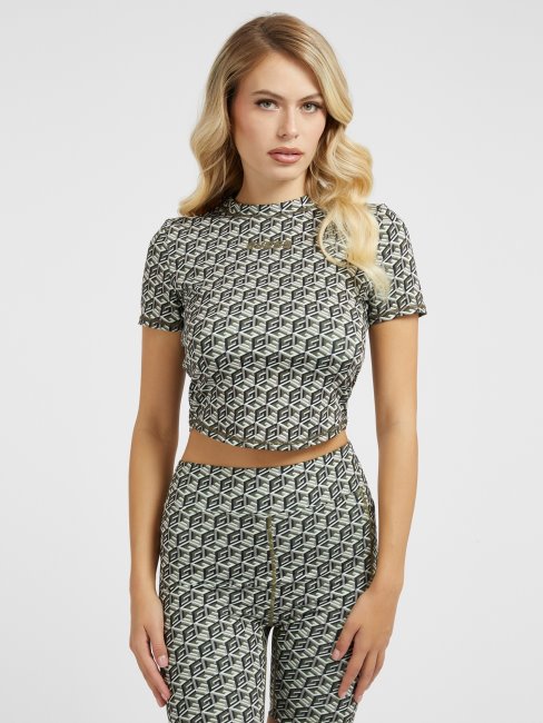 All Over G Cube Logo Haut Actif Deviner Vert