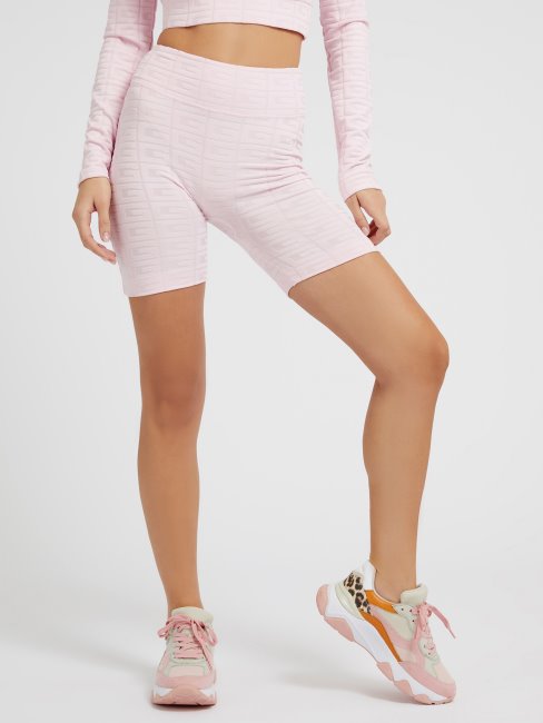 Logo Jacquard All Over Motard Rose Guess