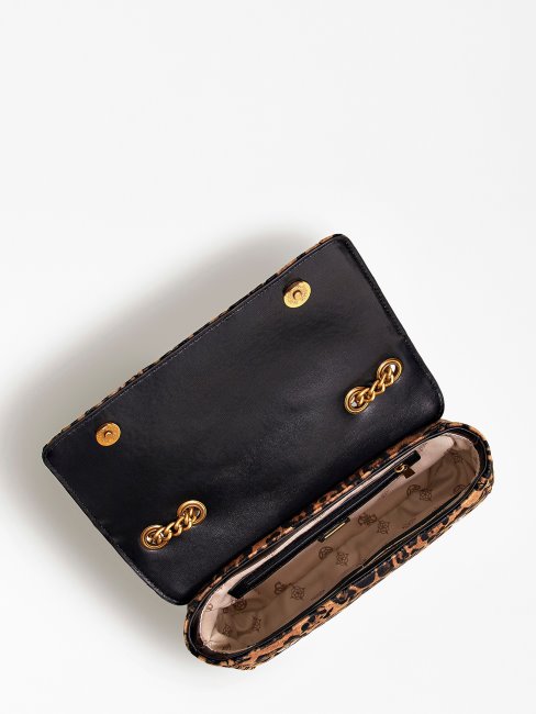 Animalier Sac à Bandoulière Cessily à Imprimé Animalier Guess