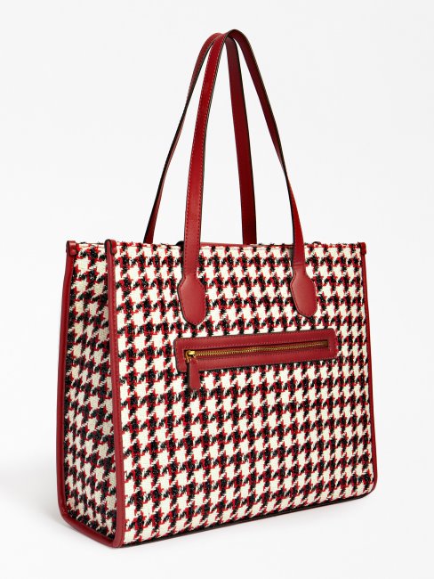 Guess Shopper Noir En Tweed Silvana