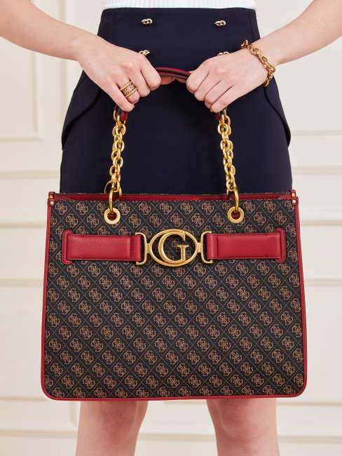 Rouge Foncé Aileen 4g Logo Shopper Guess