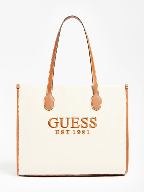 Cabas à Logo Brodé Silvana Guess Marron