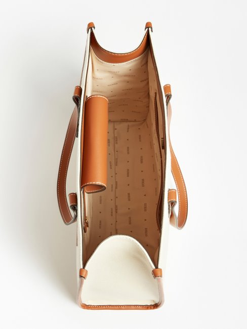 Cabas à Logo Brodé Silvana Guess Marron