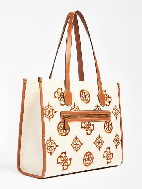 Guess Silvana Cabas Logo Brodé Marron