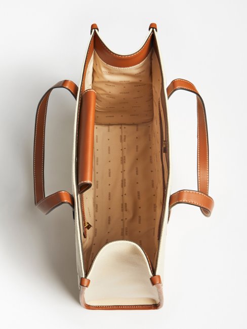 Guess Silvana Cabas Logo Brodé Marron