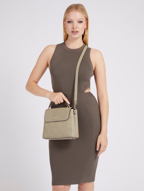 Amara 4g Logo Sac à Main Vert Guess