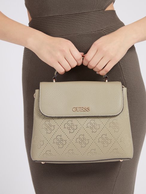 Amara 4g Logo Sac à Main Vert Guess