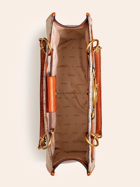 Shopper Marron Avec Logo Aviana 4g