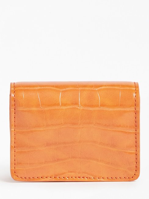 Mini Sac à Bandoulière Guess Orange à Imprimé Croco