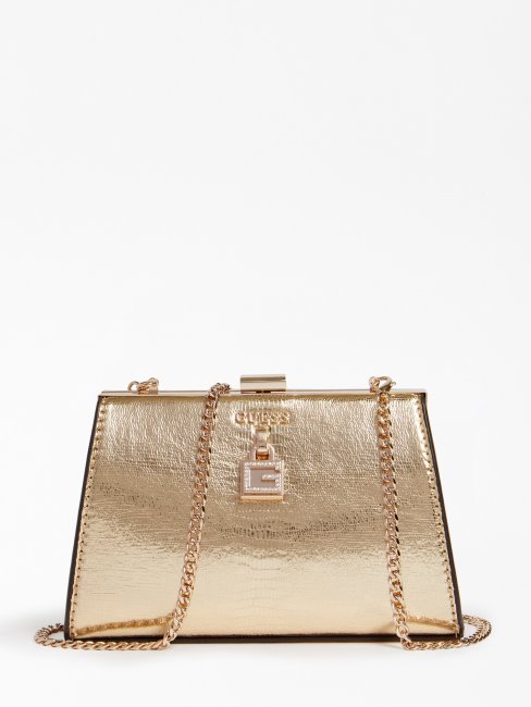 Mini Pochette Déjouée Night Fall Guess Gold