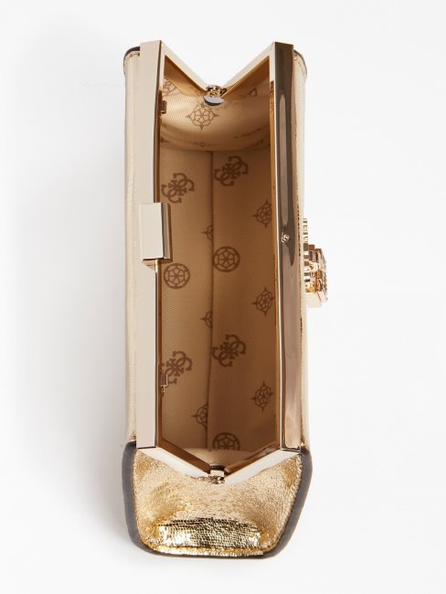 Mini Pochette Déjouée Night Fall Guess Gold