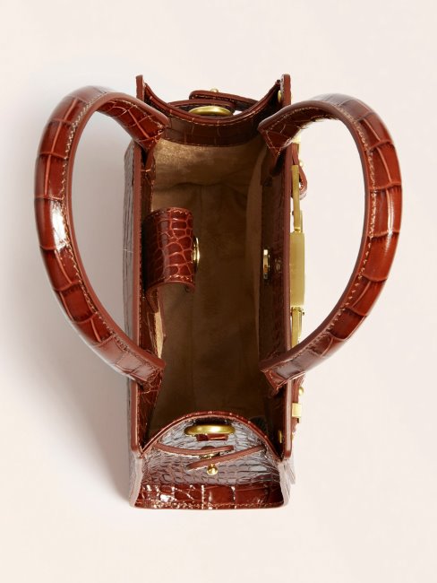 Guess Mini Sac à Main Cristina Marron