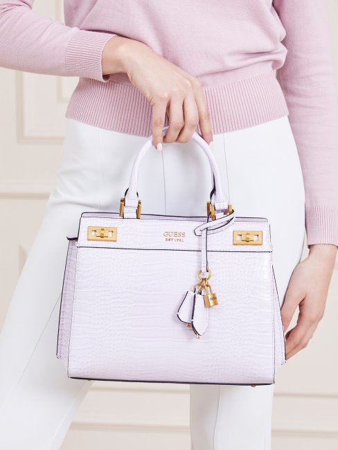 Sac à Main Imprimé Croco Katey Guess Lilas
