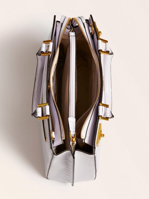 Sac à Main Imprimé Croco Katey Guess Lilas