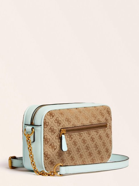 Guess Bleu Clair Mini Sac à Bandoulière Avec Logo Aviana 4g