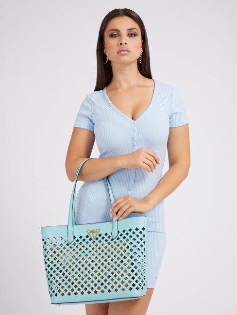 Bleu Clair Aqua Shopper Guess