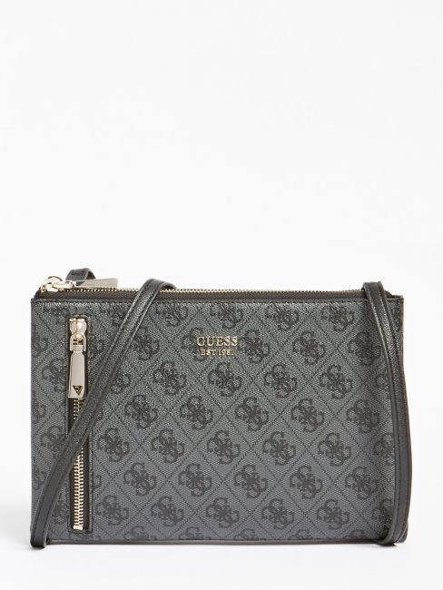 Sac à Bandoulière Guess Gris Multi Naya 4g Logo