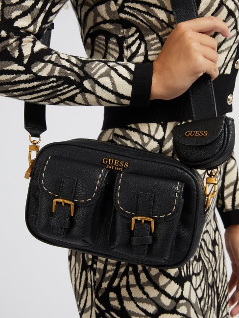 Guess No Limit Pocket Mini Sac à Bandoulière Noir