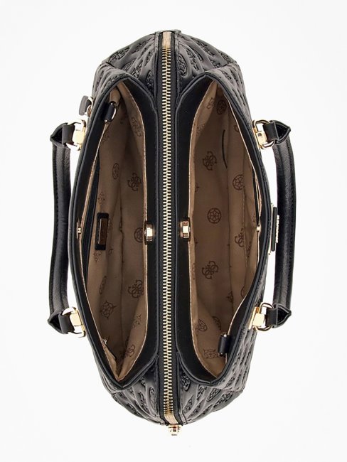 Sac à Main à Logo Estampé La Femme Noir Guess