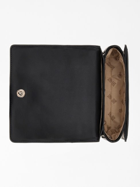 Abey Mini Sac à Bandoulière Logo En Creux Guess Noir