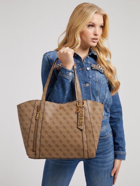 Logo Guess Naya 4g Marron Sur Tout Le Shopping