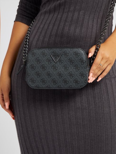 Guess Mini Sac à Bandoulière Multi Noelle Gris