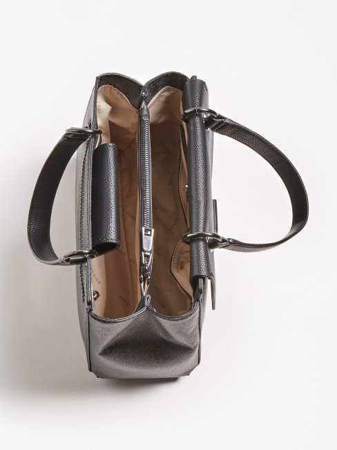 Mini Sac à Main Gris Guess Valy 4g Logo