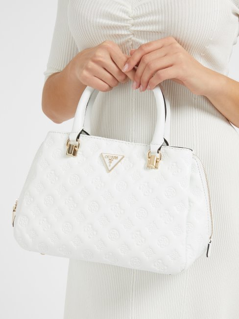 Sac à Main Guess Blanc à Logo Estampé La Femme