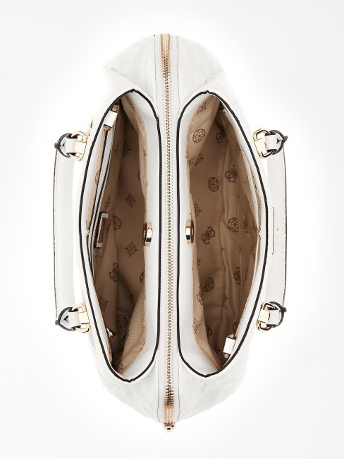 Sac à Main Guess Blanc à Logo Estampé La Femme