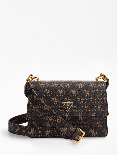 Guess Alexie 4g Logo Mini Sac à Bandoulière Marron