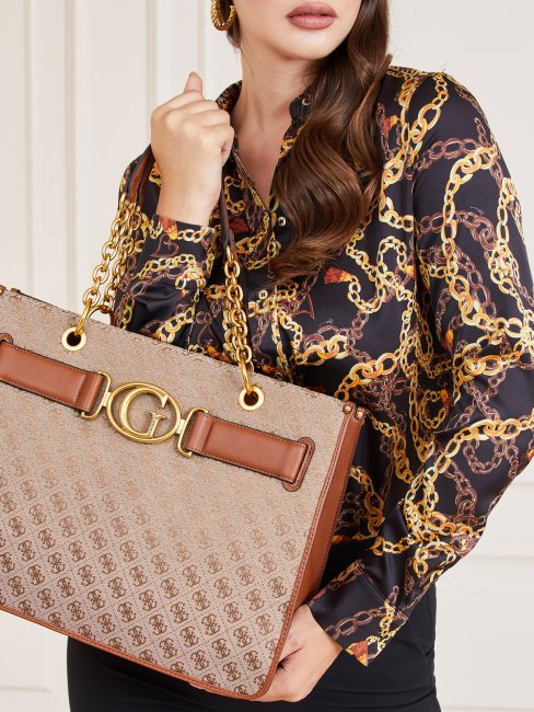 Marron Aileen 4g Logo Shopper Deviner