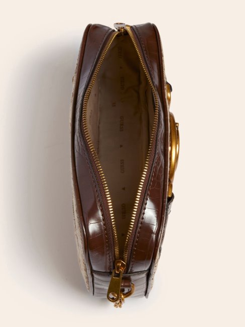 Guess Aviana Sac à Bandoulière Marron