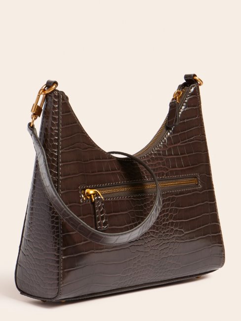 Hobo Guess Marron Stephi Imprimé Croco