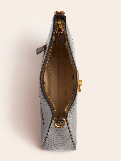 Hobo Guess Marron Stephi Imprimé Croco