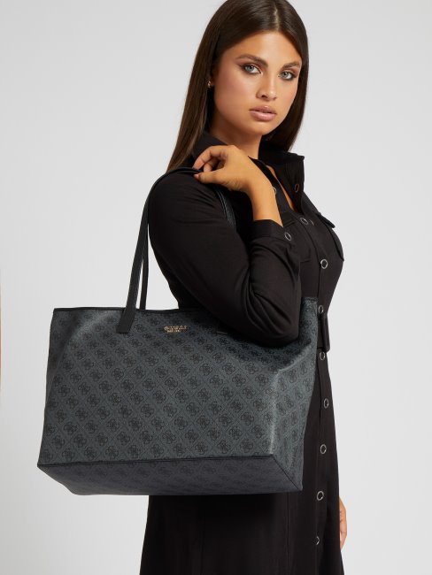 Maxi Shopper Vikky 4g Logo Gris Multi Guess