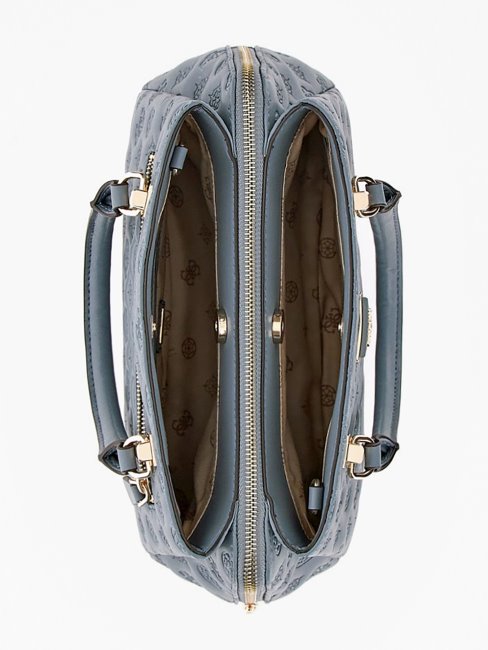 Sac à Main à Logo Estampé La Femme Bleu Clair Guess