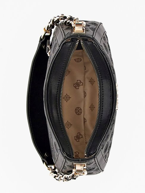 Mini Hobo Guess Noir à Logo En Creux Abey