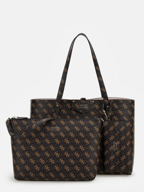 Guess Marron Brenton 4g Logo Shopper