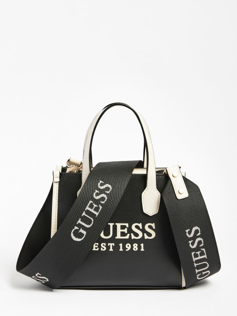 Mini-sac à Logo Silvana Noir Guess