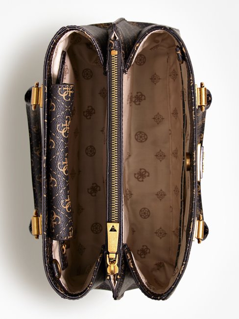 Sac A Main Alexie 4g Logo Guess Marron