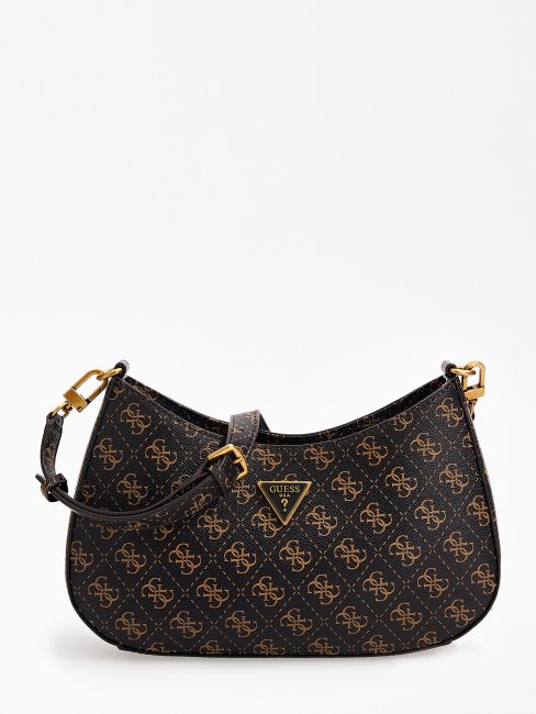 Sac Porté épaule à Logo Alexie 4g Marron Guess