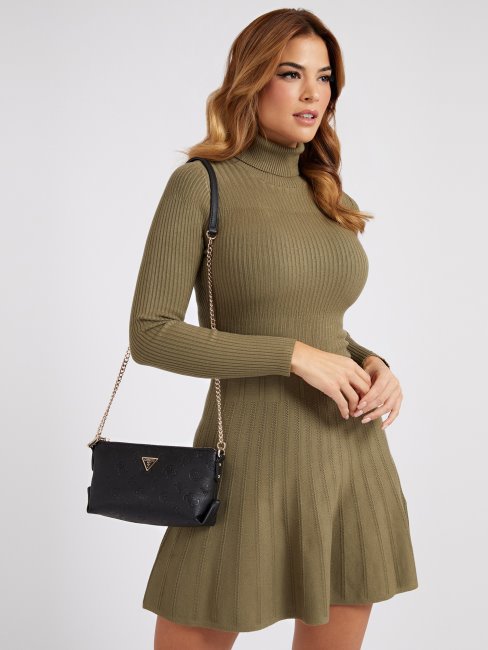 Mini Sac à Bandoulière Helaina Noir Guess