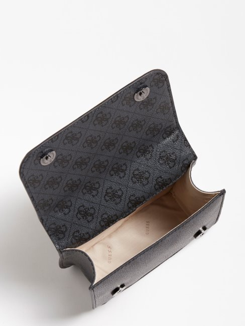 Guess Mini Sac à Bandoulière Gris Noelle 4g ​​​​logo Multi