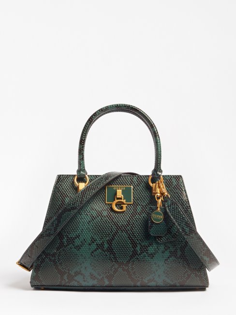 Sac à Main Imprimé Python Katey Vert Guess