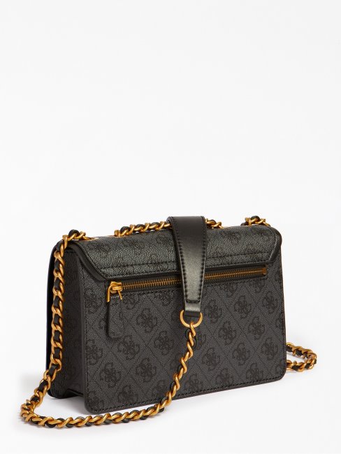 Mini Sac à Bandoulière Gris Izzy 4g Logo Guess