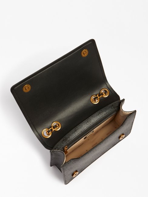 Mini Sac à Bandoulière Gris Izzy 4g Logo Guess