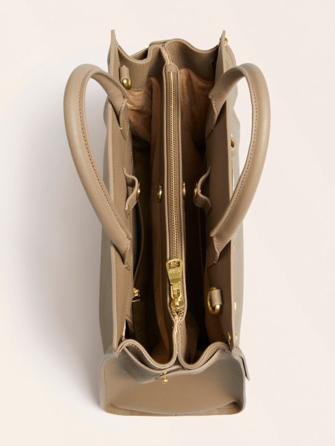 Cristina Sac à Main En Cuir Véritable Guess Gris