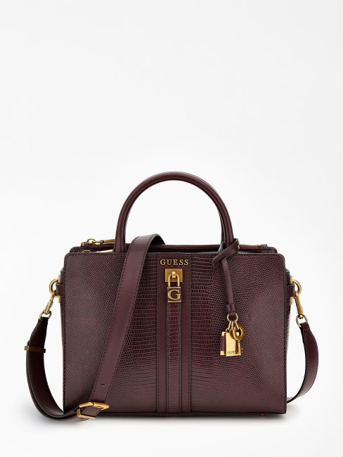 Sac à Main Guess Rouge Imprimé Python Ginevra